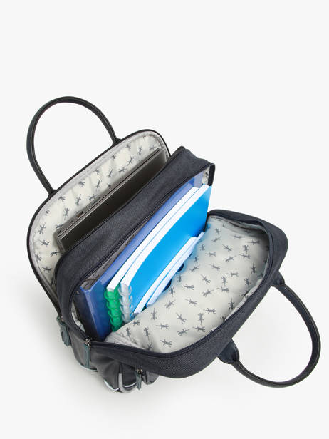 Sac à Dos 2 Compartiments Cameleon Bleu vintage urban SD37 vue secondaire 3