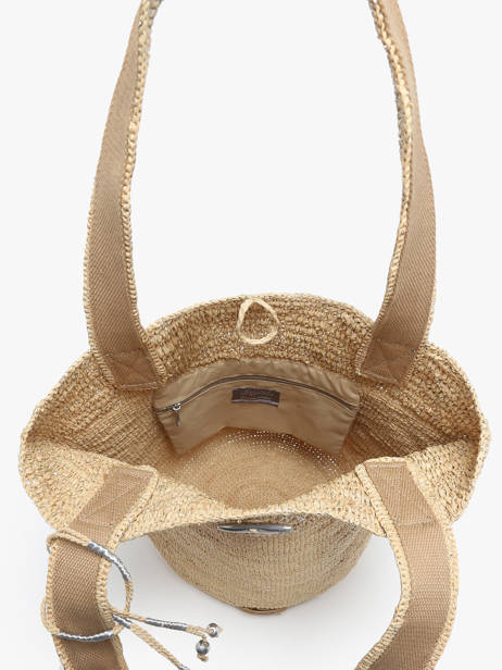 Cabas L'atelier Du Crochet Raphia Le voyage en panier Beige l'atelier du crochet AM772 vue secondaire 3