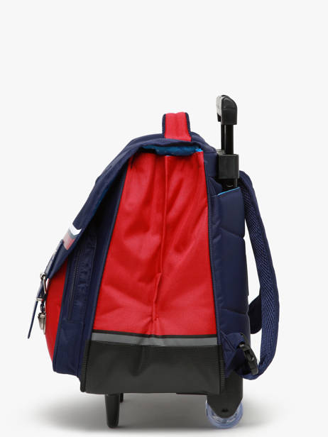 Cartable à Roulettes 2 Compartiments Snowball Bleu frenchie T46241 vue secondaire 2