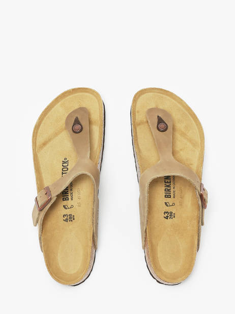 Tongs Gizeh Birkenstock Beige men 943811 vue secondaire 3