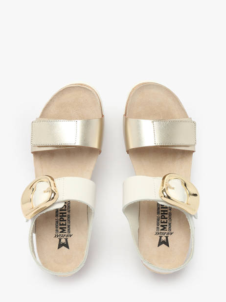 Sandales Leandre En Cuir Mephisto Or women P5146894 vue secondaire 3