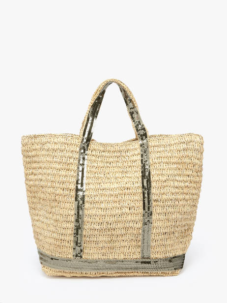 Cabas Cabas Raphia Cuir Vanessa bruno Vert cabas raphia 30V40413