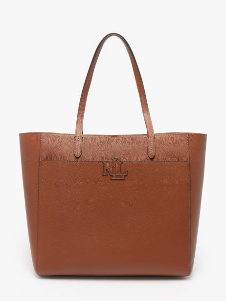 Sac Porté épaule Cameryn Cuir Lauren ralph lauren Marron cameryn 31960183