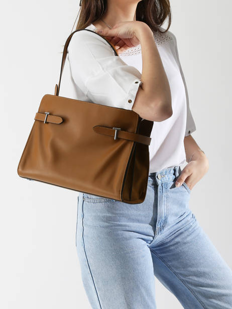 Sac Porté épaule Emie Cuir Le tanneur Marron emie TEMI1670 vue secondaire 1