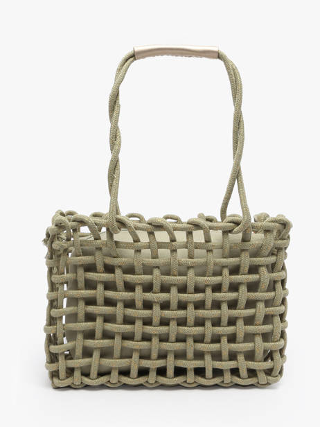 Sac à Main Crochet Le voyage en panier Vert crochet PM853 vue secondaire 4