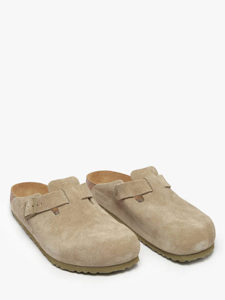 Mules Boston En Cuir Birkenstock Vert men 1025788 vue secondaire 1
