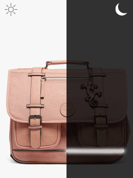 Cartable 2 Compartiments Cameleon Rose vintage color CA38 vue secondaire 8