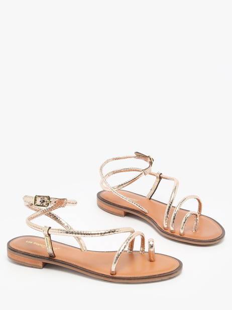 Nu-pieds Hatrio En Cuir Les tropeziennes Or women HATRIO vue secondaire 1