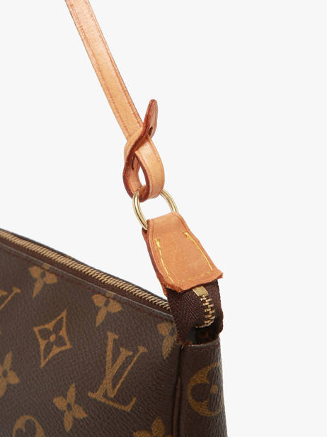 Mini-sac D'occasion Pouch Monogrammé Louis vuitton Marron second life 1363087 vue secondaire 2