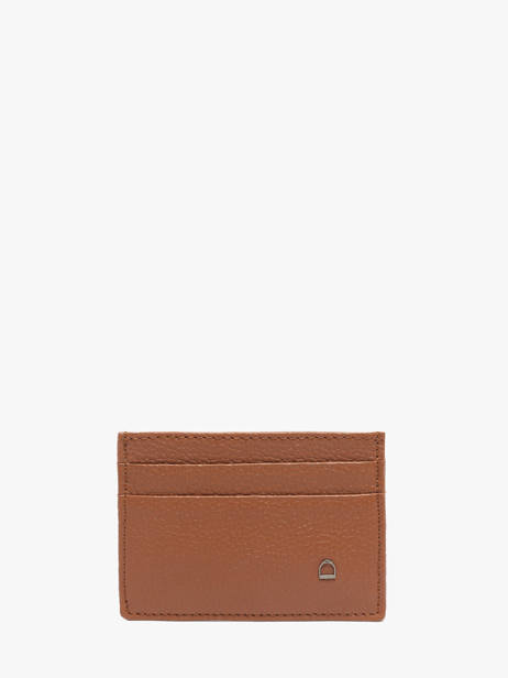 Porte-cartes Madras Cuir Etrier Marron madras EMAD011