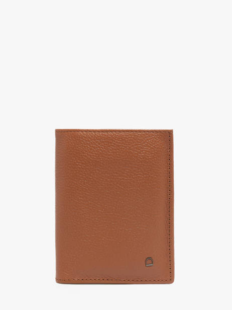 Portefeuille Porte-monnaie Madras Cuir Etrier Marron madras EMAD142