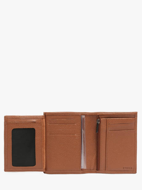 Portefeuille Porte-monnaie Madras Cuir Etrier Marron madras EMAD142 vue secondaire 2