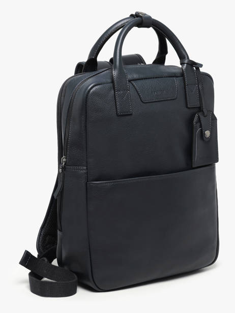 Sac à Dos Business Flandres 2 Compartiments Cuir Etrier Bleu flandres EFLA8272 vue secondaire 2