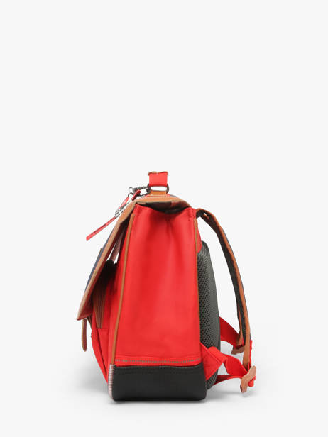 Cartable 1 Compartiment Tann's Rouge les fantaisies g 35124 vue secondaire 2