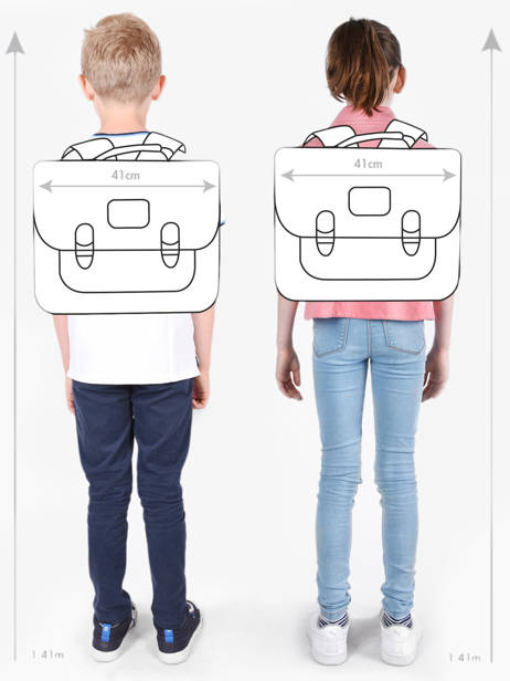 Cartable 2 Compartiments Tann's Multicolore les fantaisies f 41265 vue secondaire 1