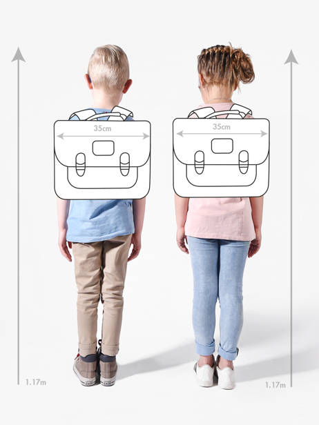 Cartable 1 Compartiment Tann's Bleu les fantaisies g 35142 vue secondaire 1