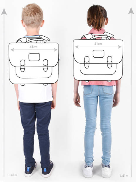 Cartable à Roulettes 2 Compartiments Tann's Bleu les fantaisies g 43142 vue secondaire 1