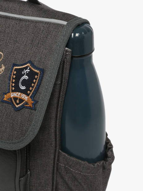 Sac à Dos 1 Compartiment Cameleon Gris vintage urban SD30 vue secondaire 5