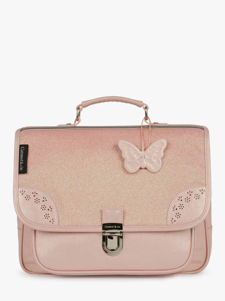 Cartable 1 Compartiment Caramel et cie Rose boheme FI