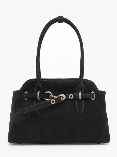 Sac Porté épaule Velvet Cuir Milano Noir velvet VE260610