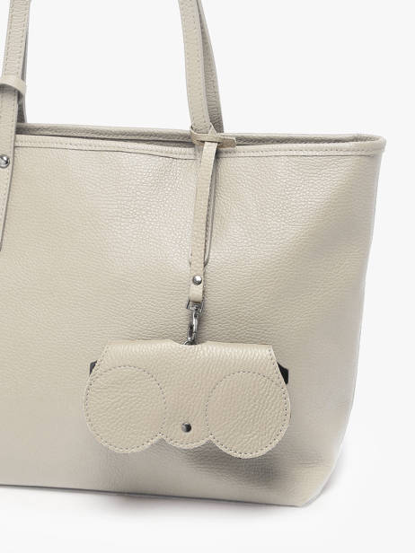 Étui Lunettes Caviar Cuir Milano Beige caviar CA25069 vue secondaire 1