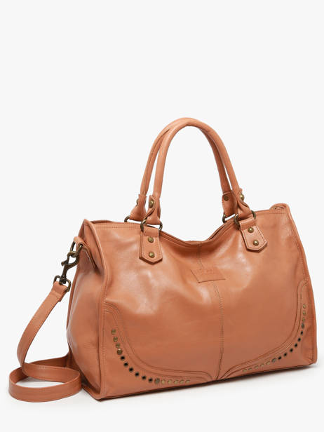 Sac à Main Glam Eyelet Cuir Basilic pepper Marron glam eyelet BGLE31 vue secondaire 2