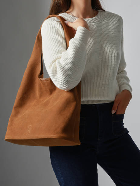 Hobo L Cavalier Nubuck Cuir Etrier Beige cavalier nubuck ECAN154L vue secondaire 1