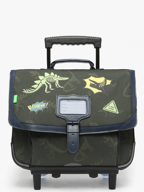Cartable à Roulettes 2 Compartiments Tann's Vert les fantaisies g 42277