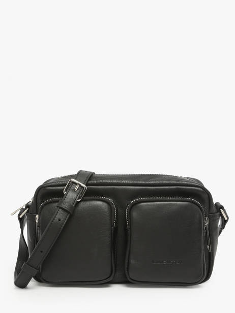Sac Bandoulière Soft Caramella Cuir Lancaster Noir soft caramella 6
