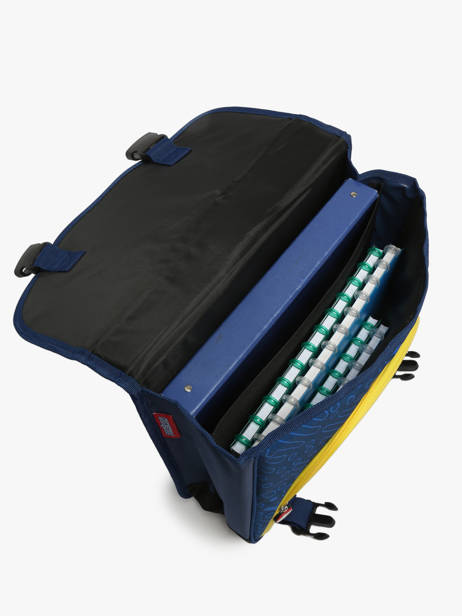 Cartable 2 Compartiments Pokemon Bleu pikachu eclair 23AK203A vue secondaire 3