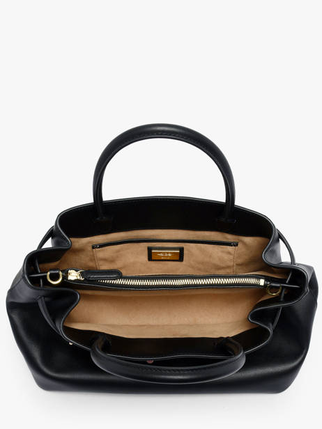 Sac Porté Main Large Blake Cuir Lauren ralph lauren Noir blake 31P03417 vue secondaire 3