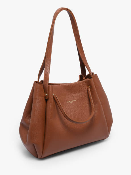 Sac Porté épaule Foulonne Double Louisa Cuir Lancaster Marron foulonne double louisa 90 vue secondaire 2
