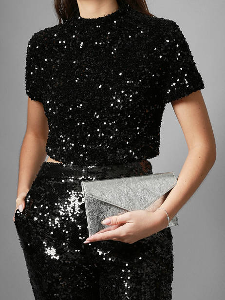 Pochette De Soirée M Paddock Cuir Etrier Argent paddock TLOS1670 vue secondaire 1