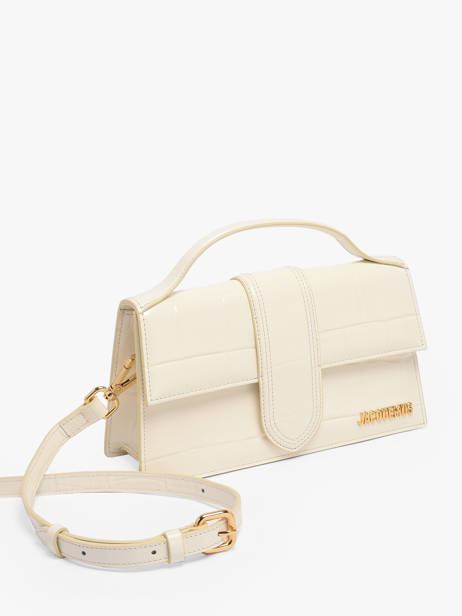 Sac Bandoulière D'occasion Grand Bambino Cuir Jacquemus Blanc second life 1567341 vue secondaire 4