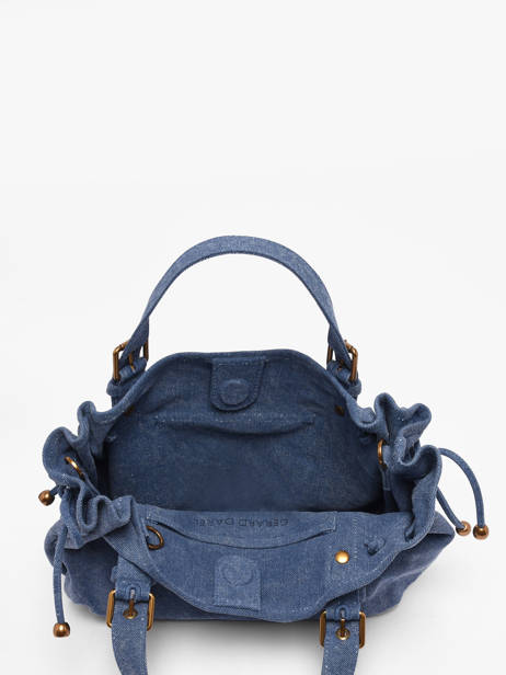 Sac 18h Canvas Coton Gerard darel Bleu canvas D489 vue secondaire 3