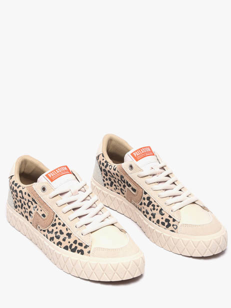 Sneakers En Cuir Palladium Beige women 94663243 vue secondaire 1