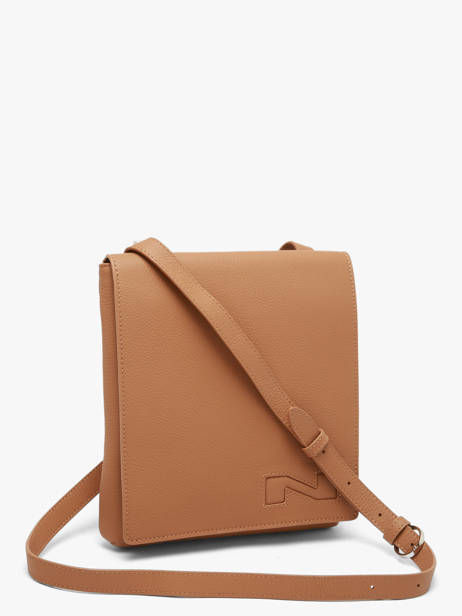 Sac Bandoulière Dinant Cuir Nathan baume Marron n city 3 vue secondaire 2