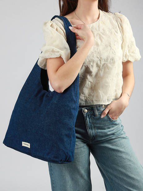 Le Sac Hobo Richelieu Coton Recyclé Rivedroite Bleu timeless RICHETIM vue secondaire 1