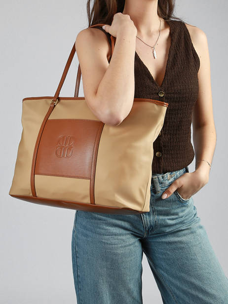 Sac Porté épaule L Fran Nylon Laurent david Beige ld bags 887 vue secondaire 1