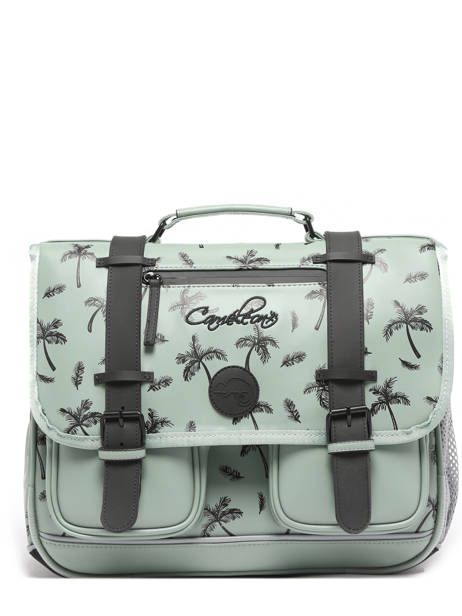 Cartable 2 Compartiments Cameleon Vert vintage north PBVWCA38 vue secondaire 6