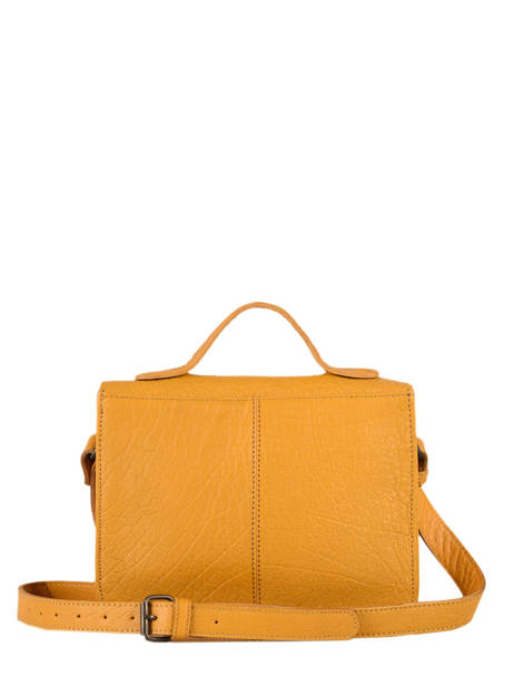 Sac  Mademoiselle George Cuir Paul marius Jaune argento GEORGARG vue secondaire 3