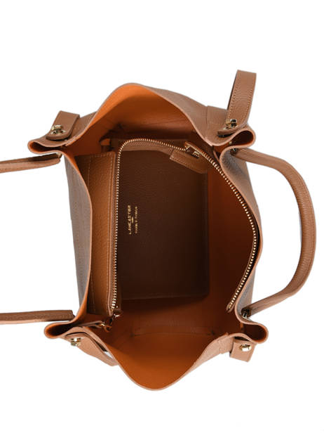 Sac Shopping Foulonne Double Cuir Lancaster Marron foulonne double louisa 20 vue secondaire 3