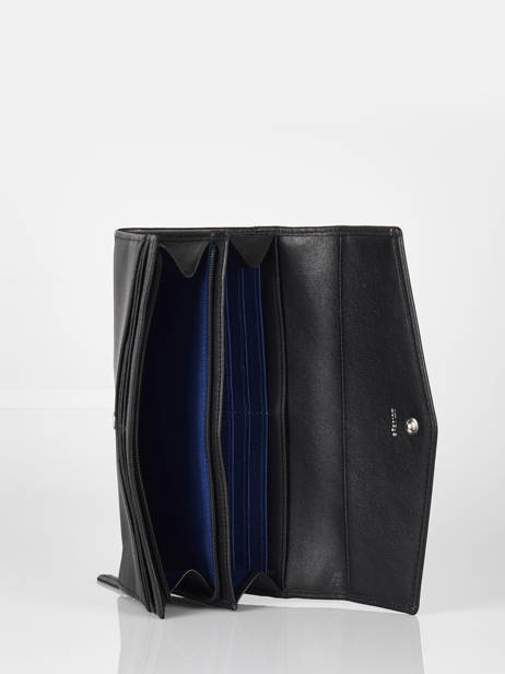 Portefeuille Compagnon Charlotte Cuir Lisse Le tanneur Noir charlotte TOTT3302 vue secondaire 1