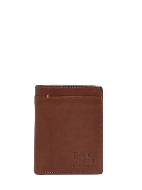 Portefeuille Traveler Cuir Basilic pepper Marron traveler BTRA91